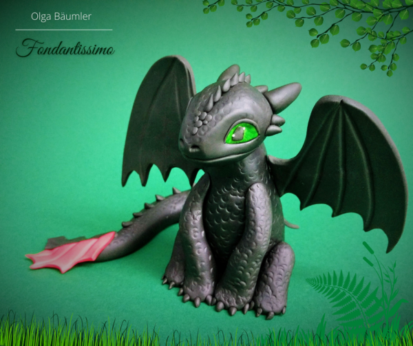 Ohnezahn, Toothless Drachen Tortenfigur Zuckerfigur