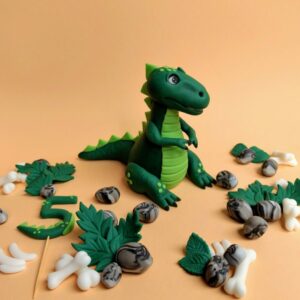 Dino Fondantfigur für Dinotorte