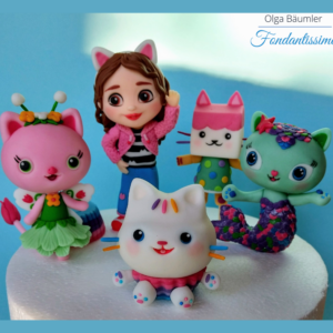 Gabby`s Dollhouse Tortenfiguren aus Fondant