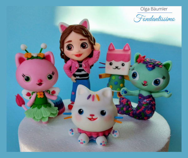 Gabby`s Dollhouse Tortenfiguren aus Fondant